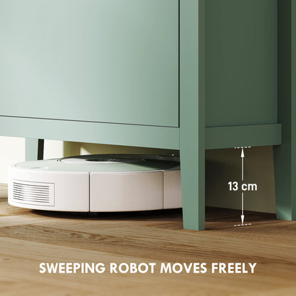 3 Drawer Shoe Cabinet with Flip Doors for Hallway, Entryway, Green