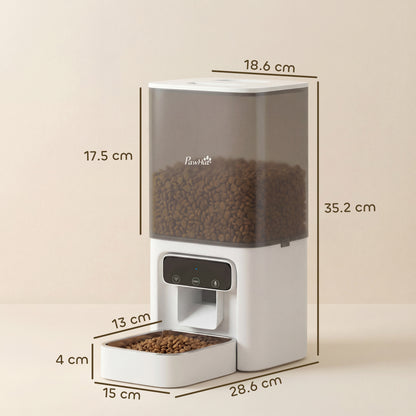 Automatic Cat Feeder, 4.5L WiFi Cat Food Dispenser with Timer
