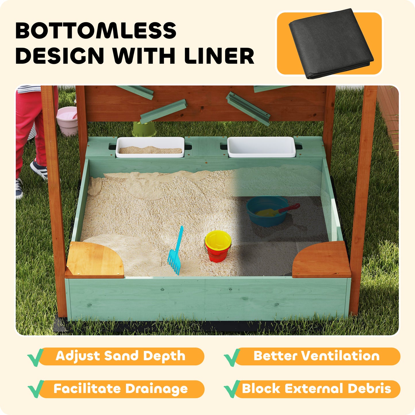 Kids Sofa Slide, Toddler Slide with 130cm Extended Length, Green