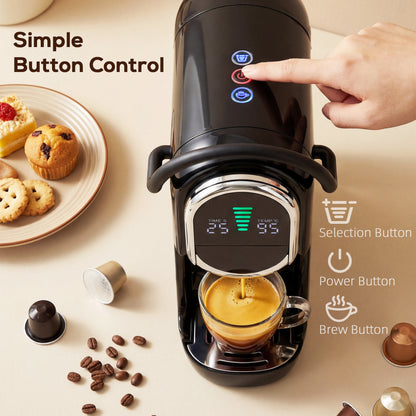 19 Bar Pod Coffee Machine for Nespresso and Dolce Gusto Capsule