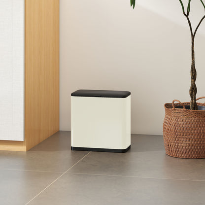 8L Hanging Kitchen Bin, Rubbish bin w/ Stay-Open Lid for Under Sink