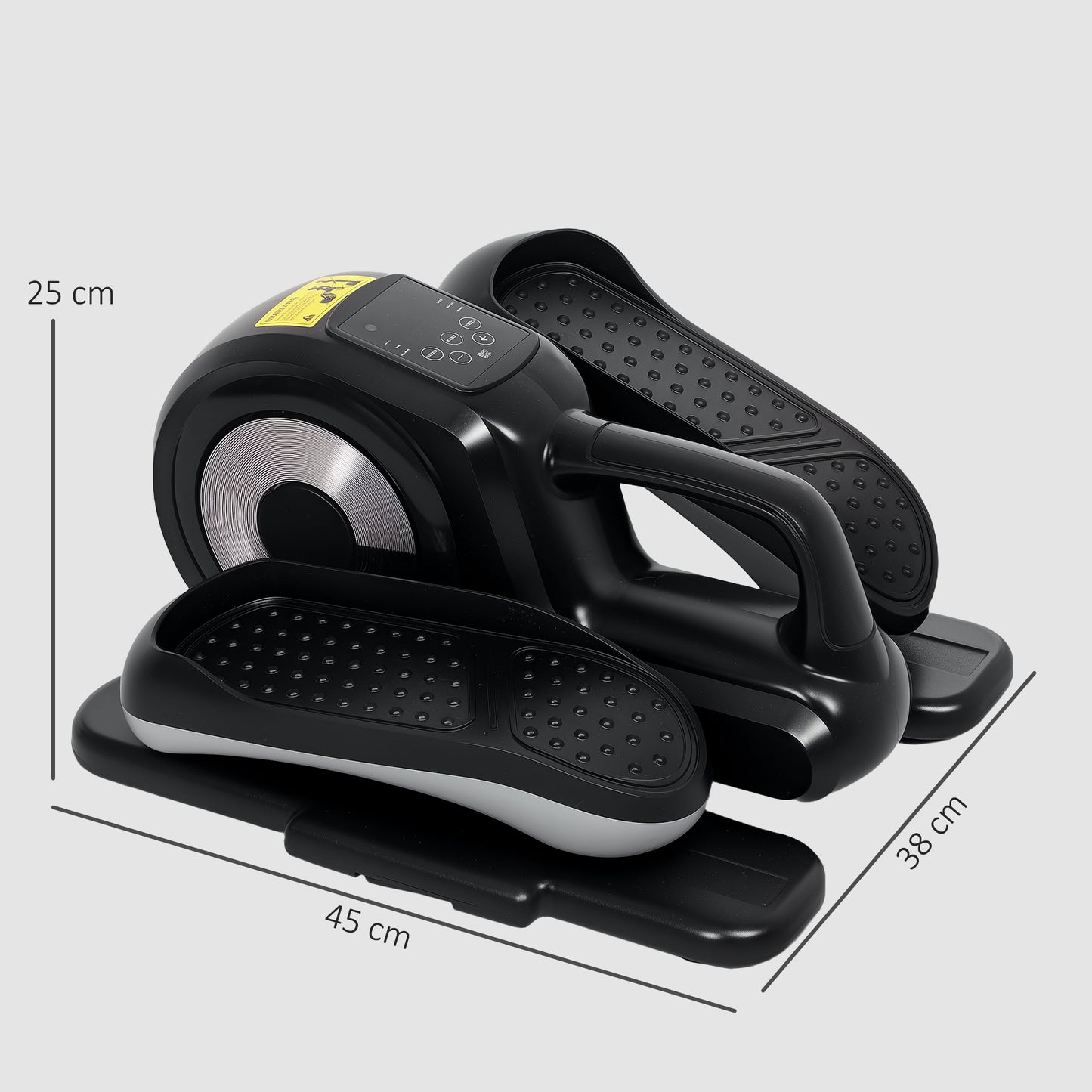 Mini Elliptical Machine, Seated Pedal Exerciser w/ Remote Control