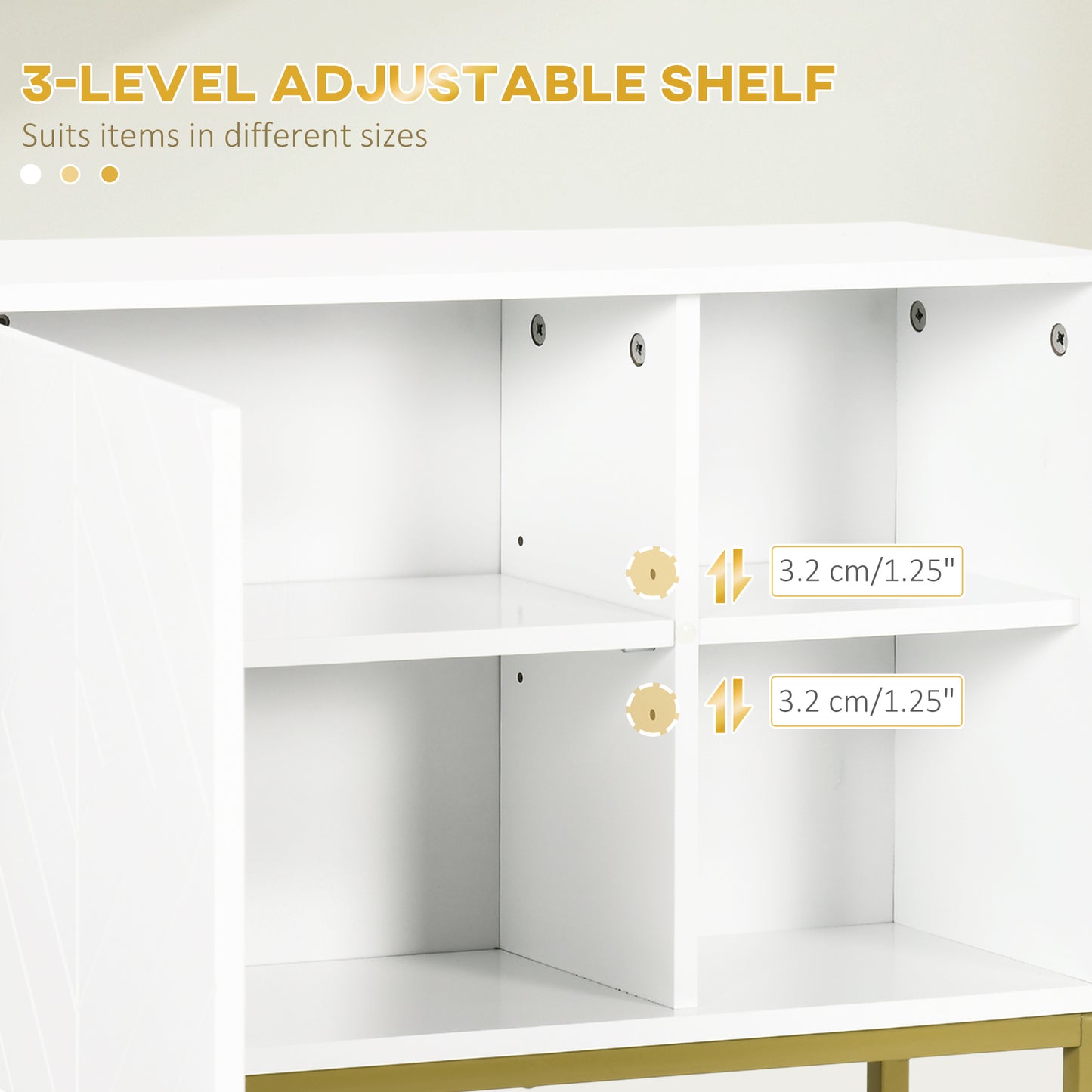 Bathroom Wall Cabinet with Adjustable Shelf for Hallway, Living Room