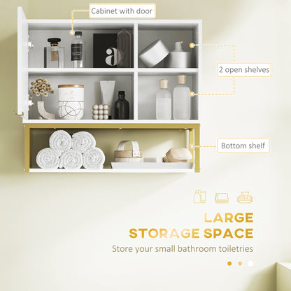 Bathroom Wall Cabinet with Adjustable Shelf for Hallway, Living Room