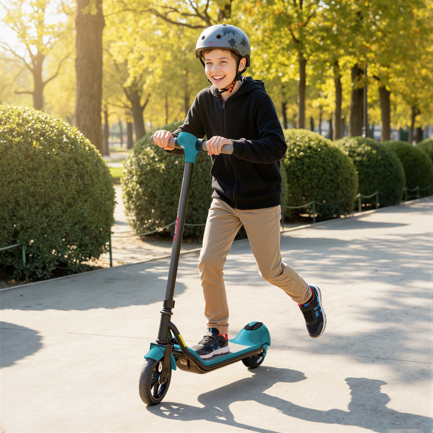 Electric Scooter, Lightweight E Scooter with LED Display, Green