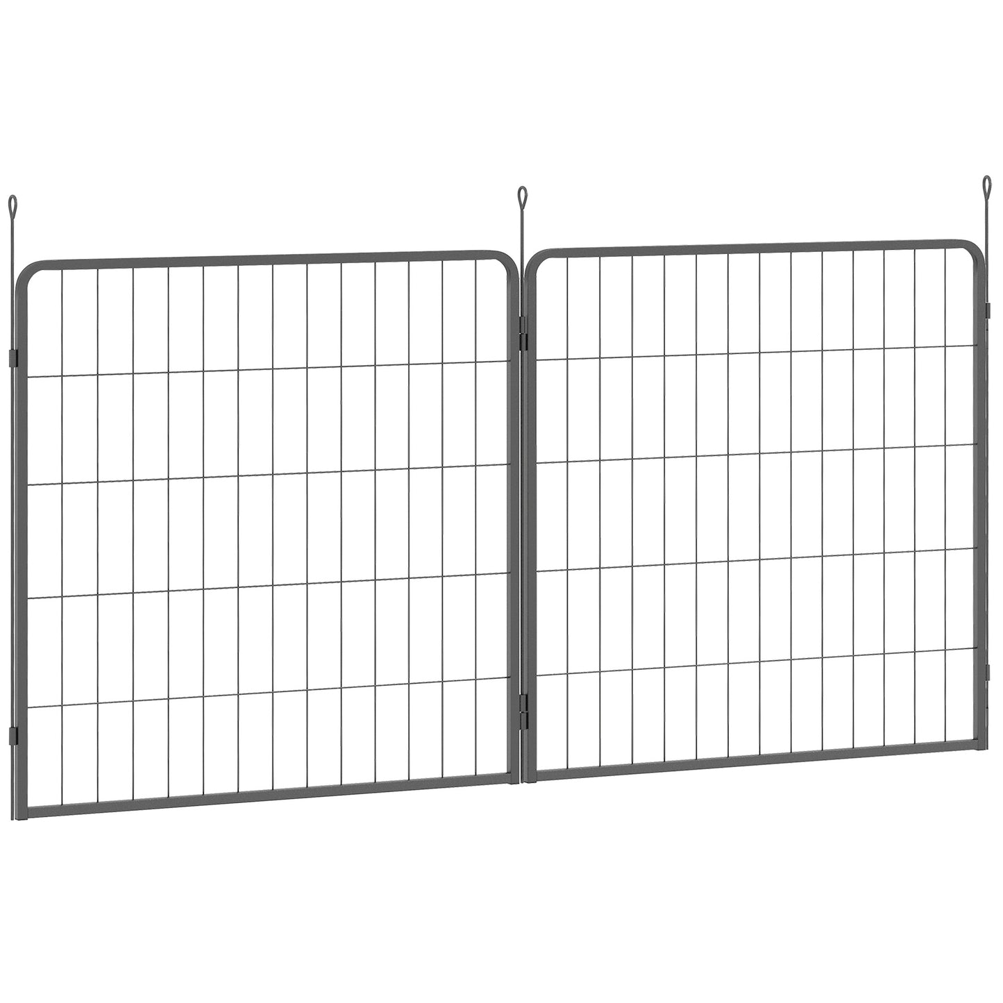 PawHut 2 Piece Dog Pen Expansion Pack for 80cm High Pet Playpen for S M Dogs
