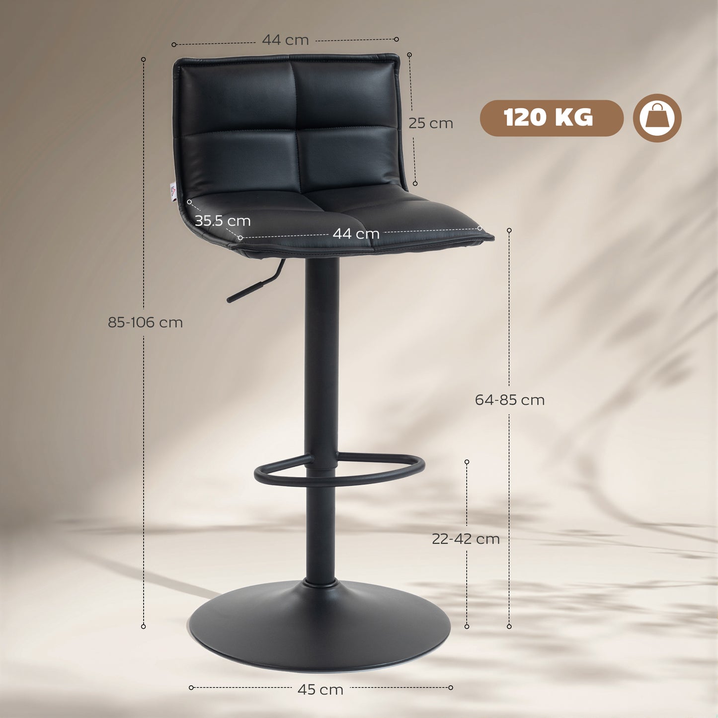 Ergonomic Office Chair, Computer Chair with Foldable Backrest, Grey