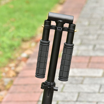 Folding Kick Scooter with Big Wheels for 14+ Teens Adult, Black
