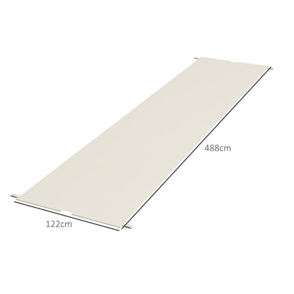 2 Pcs UV Protection Pergola Replacement Canopy, Pergola Shade Cover, Easy to Install, for 3 x 3(m) Pergola, Cream White