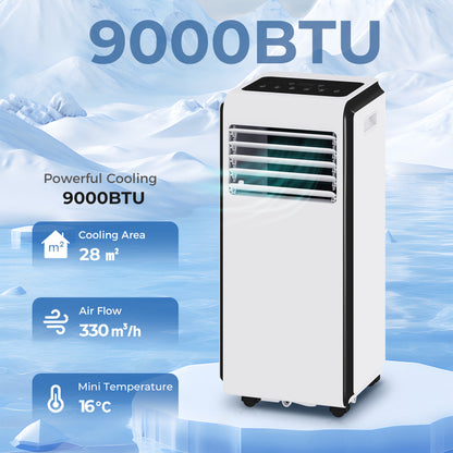 4-in-1 Portable Air Conditioner 9000 BTU Air Conditioning Unit White