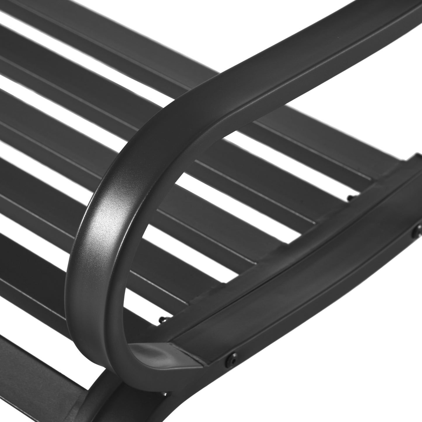 2 Seater Bench Garden Furniture Outdoor Metal Loveseat Seat Patio Chair
