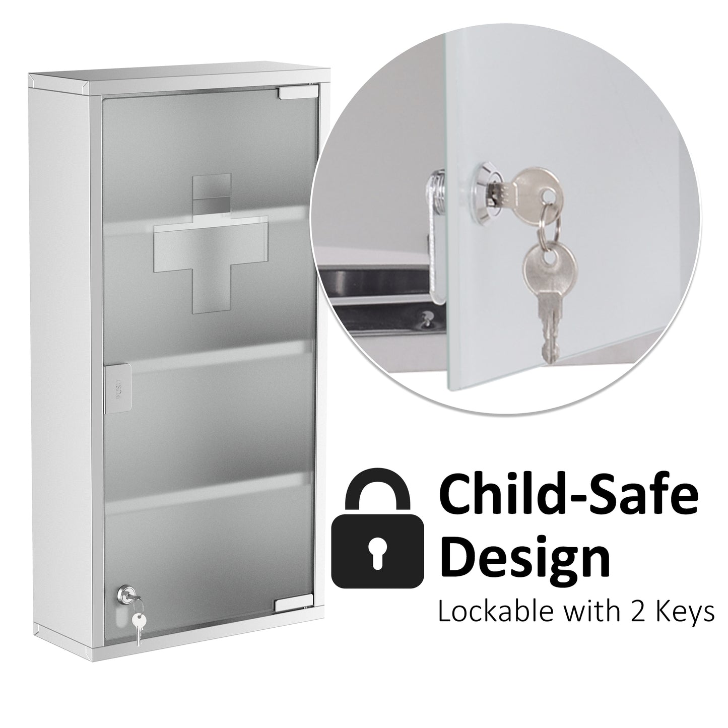 Medicine Cabinet Houseware Stainless Steel Medicine Cabinet Glass Door