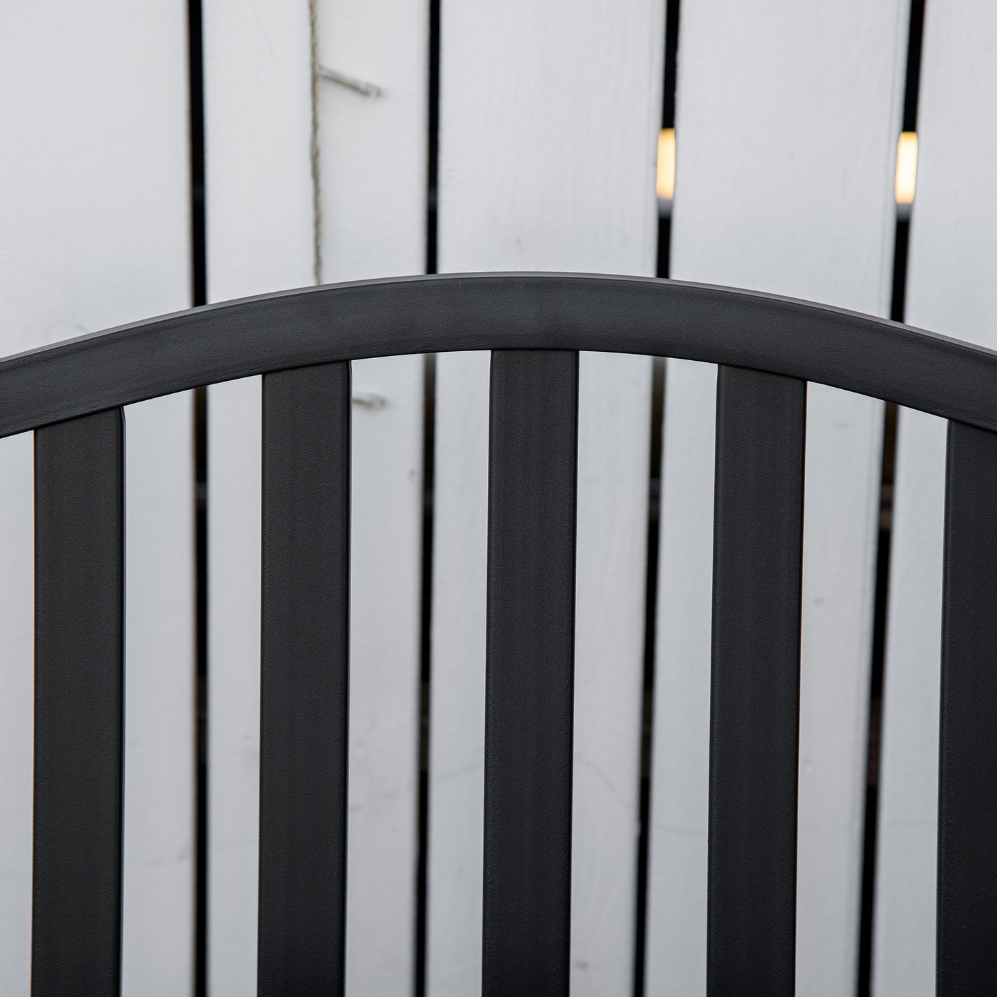 Outdoor Bench with Liftable Middle Table, Patio Loveseat, Black