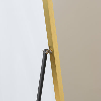 Full Length Mirror Dressing Mirror Wall-Mounted Entryway Gold Frame