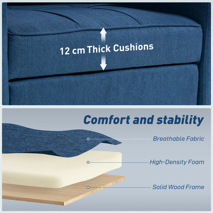 3-in-1 Sofa Bed, Convertible Sleeper Chair with Adjustable Backrest