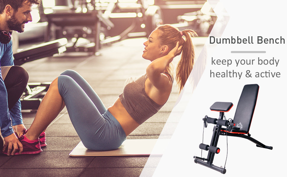 Foldable Adjustable Dumbbell Weight Lifting Sit Up Ab Bench Home Training Gym Incline Multiuse Workout Exercise Fitness