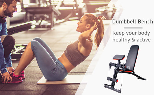 Foldable Adjustable Dumbbell Weight Lifting Sit Up Ab Bench Home Training Gym Incline Multiuse Workout Exercise Fitness