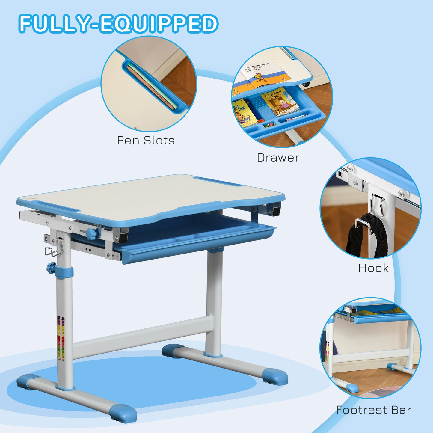 Children''s Study Table And Chair Set