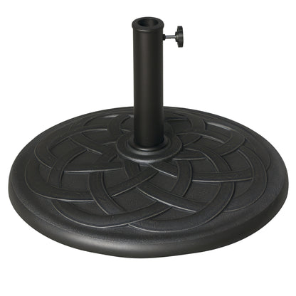 19KG Garden Parasol Base Stand Metal Patio Sun Umbrella Holder Resin