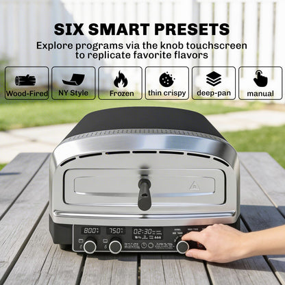 Outdoor Pizza Oven Dual Heating Control 37 cm