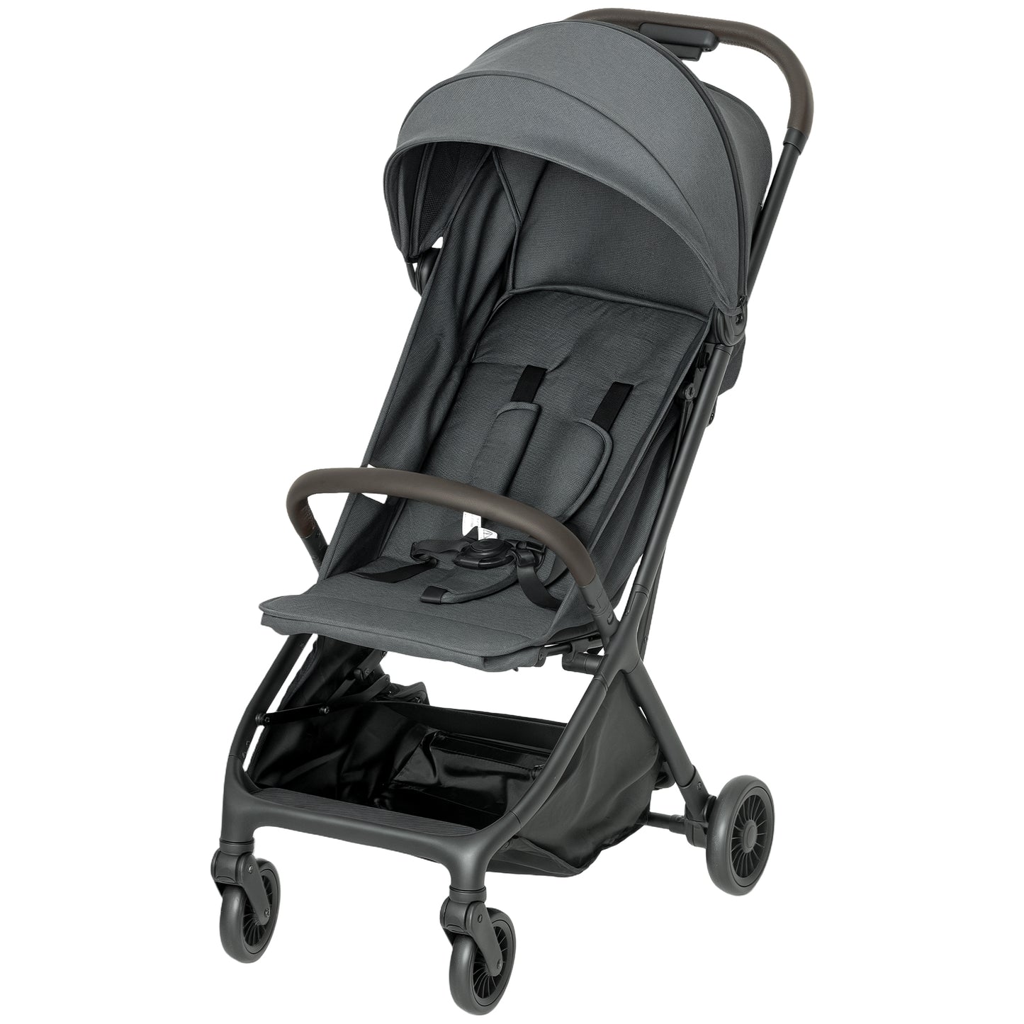 Baby Stroller with Adjustable Seat, Travel Pushchair, Dark Grey