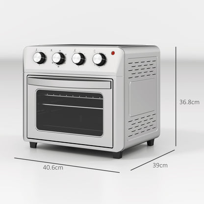 24L Air Fryer Oven, Small Electric Oven, Grill, Roast, Bake, 1600W