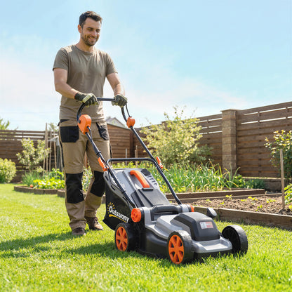 18V Cordless Lawnmower with 2 x 4Ah Batteries and Charger
