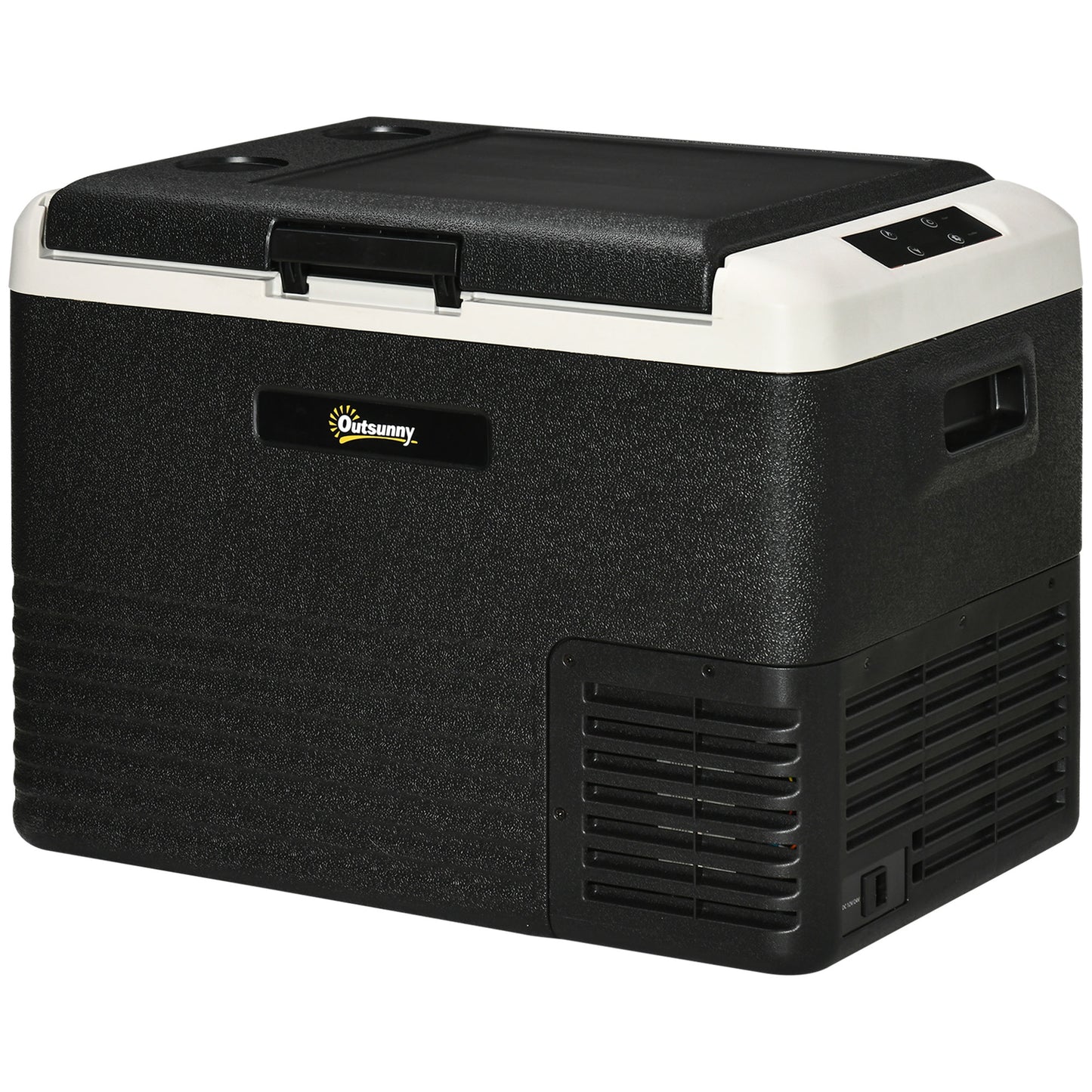 40L Car Refrigerator 12V Portable Freezer for Camping, Grey