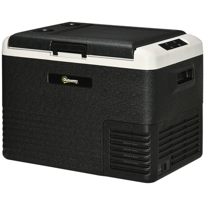 40L Car Refrigerator 12V Portable Freezer for Camping, Grey