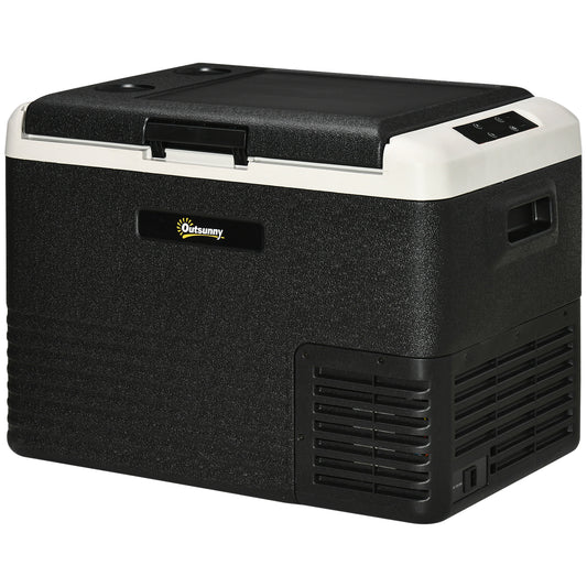 40L Car Refrigerator 12V Portable Freezer for Camping, Grey