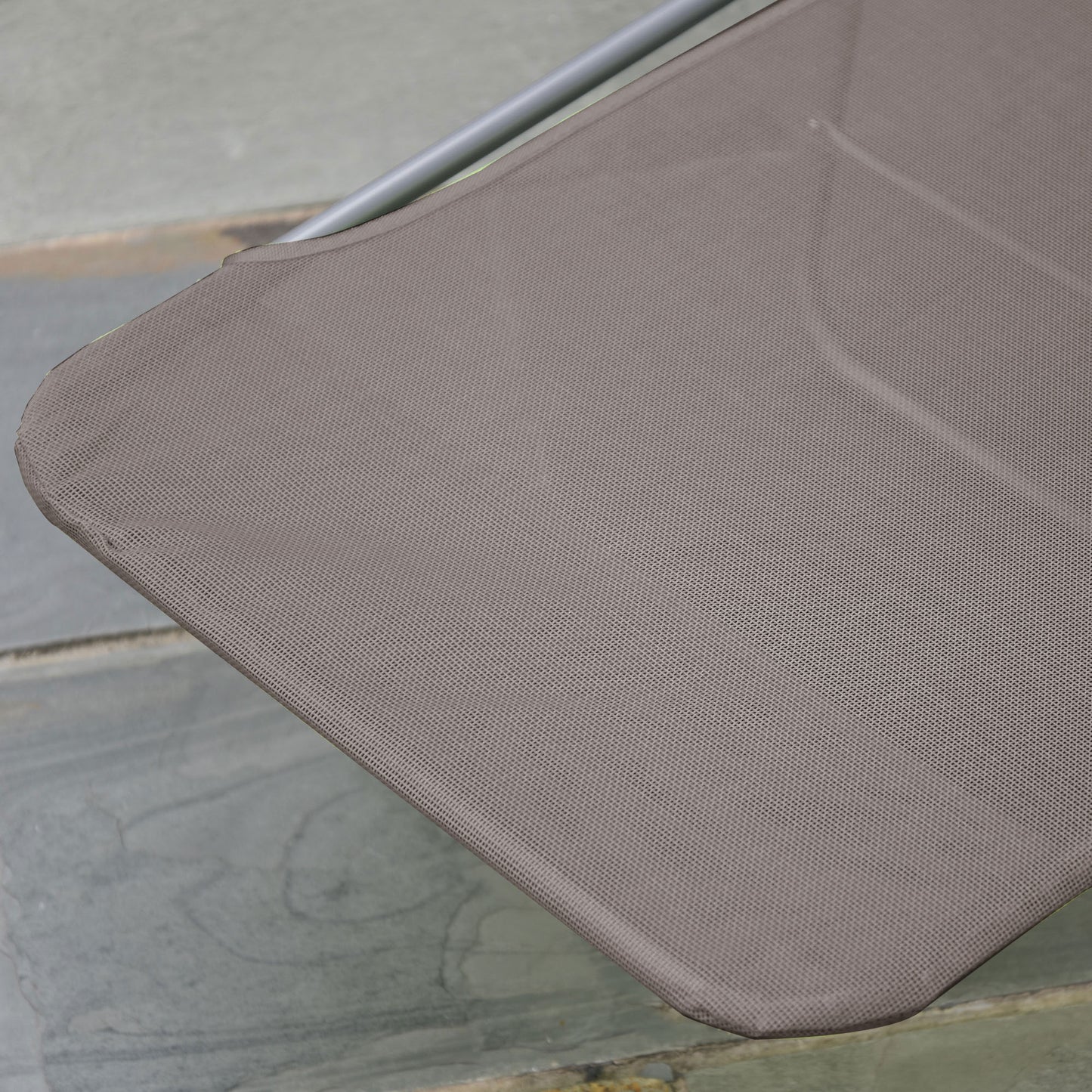 Sun Bed Chair Garden Lounger Recliner Adjustable Back Relaxer Chair Furniture - Coffee