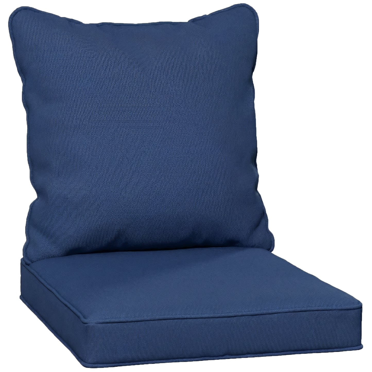 Garden Chair Cushion with Seat & Back Pad, CUSHION ONLY, Dark Blue