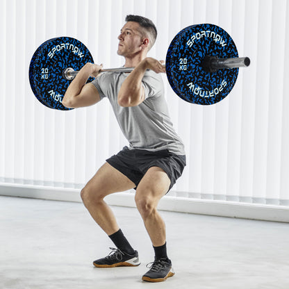 Olympic Weight Plates with 5cm Holes, for Weight Lifting, 2 x 20kg