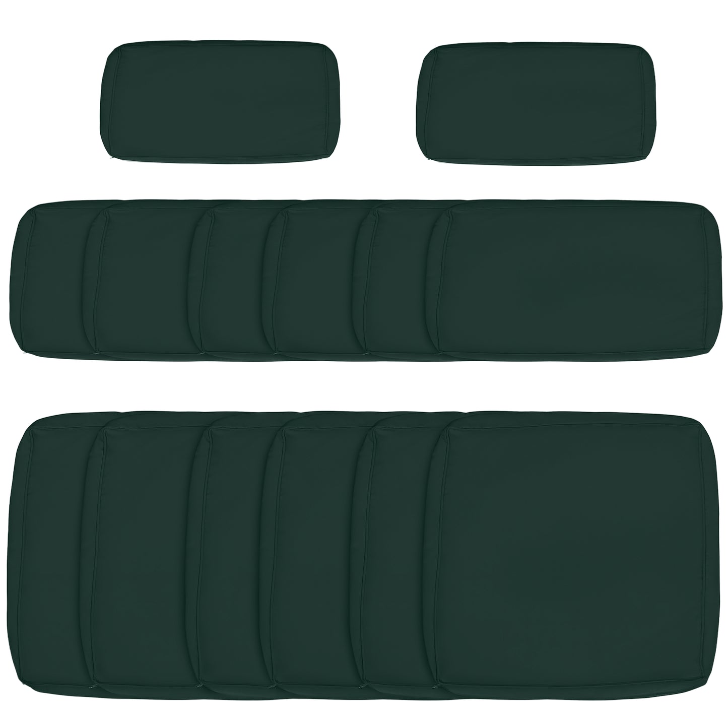 Garden Rattan Sofa Set Polyester Cover Replacement No Cushion Grey