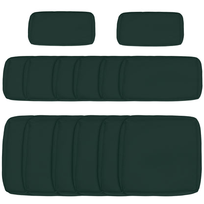 Garden Rattan Sofa Set Polyester Cover Replacement No Cushion Grey