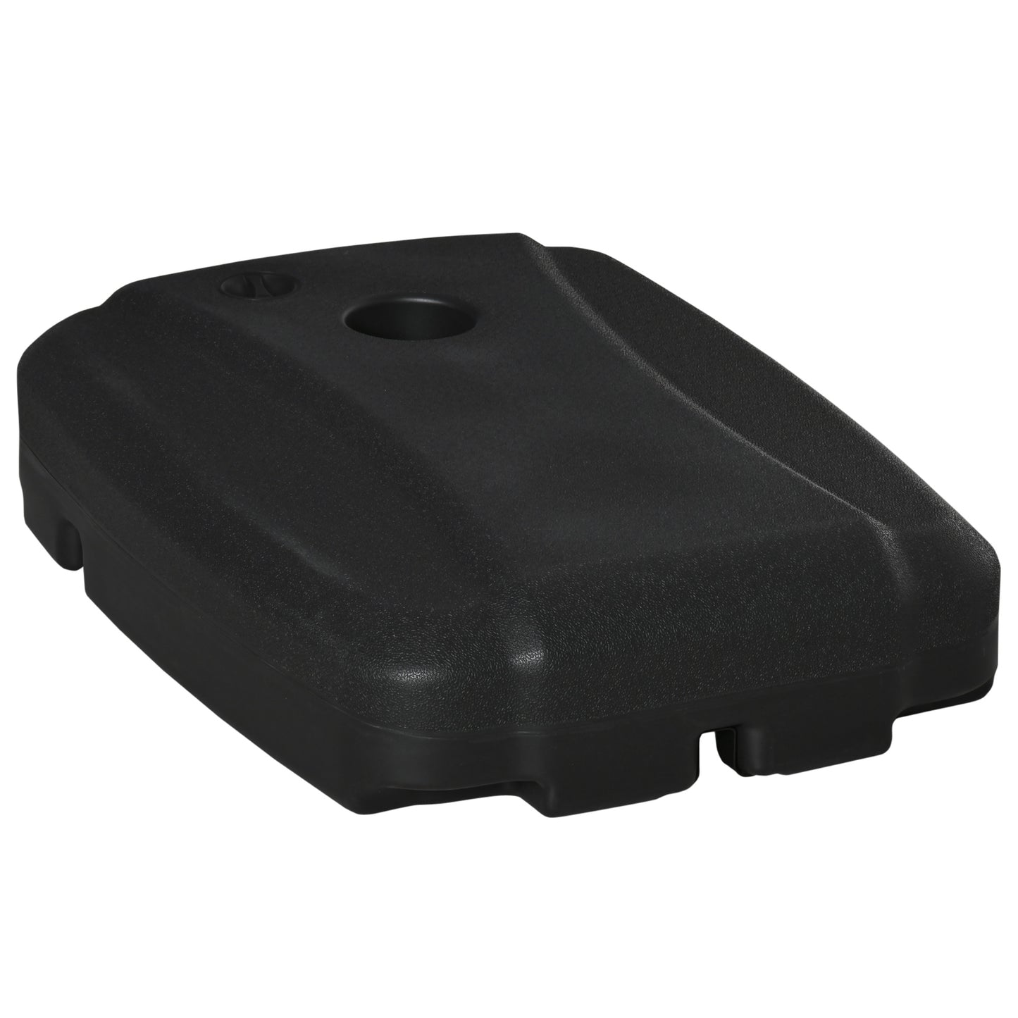 7.5kg Parasol Base w/ Wheels Water and Sand, Up to 100kg Black