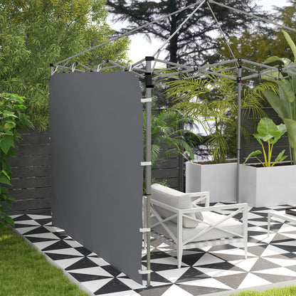 Side Panel for 3x3 m Pop Up Gazebos, 1 Pack Sidewall Only, Grey