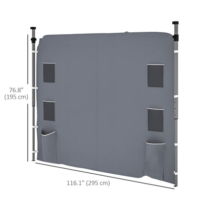Side Panel for 3x3 m Pop Up Gazebos, 1 Pack Sidewall Only, Grey