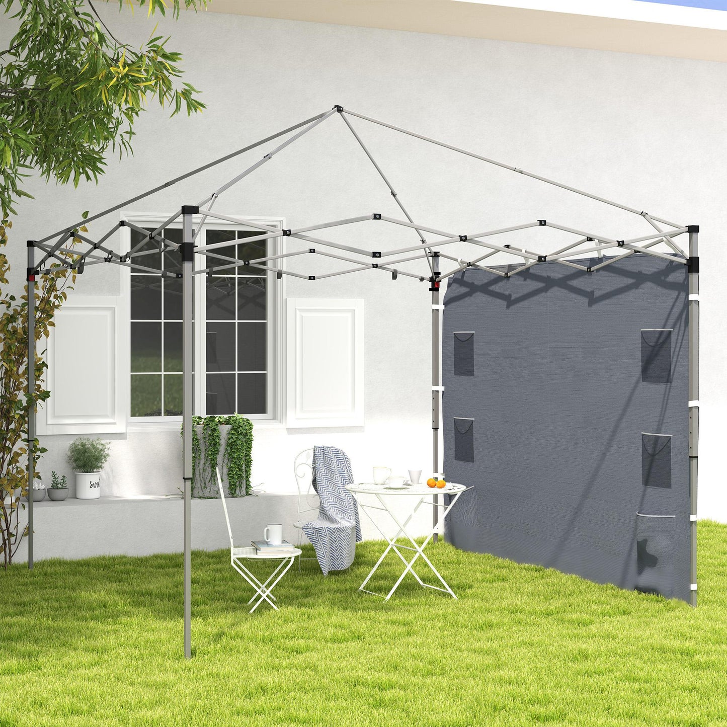Side Panel for 3x3 m Pop Up Gazebos, 1 Pack Sidewall Only, Grey
