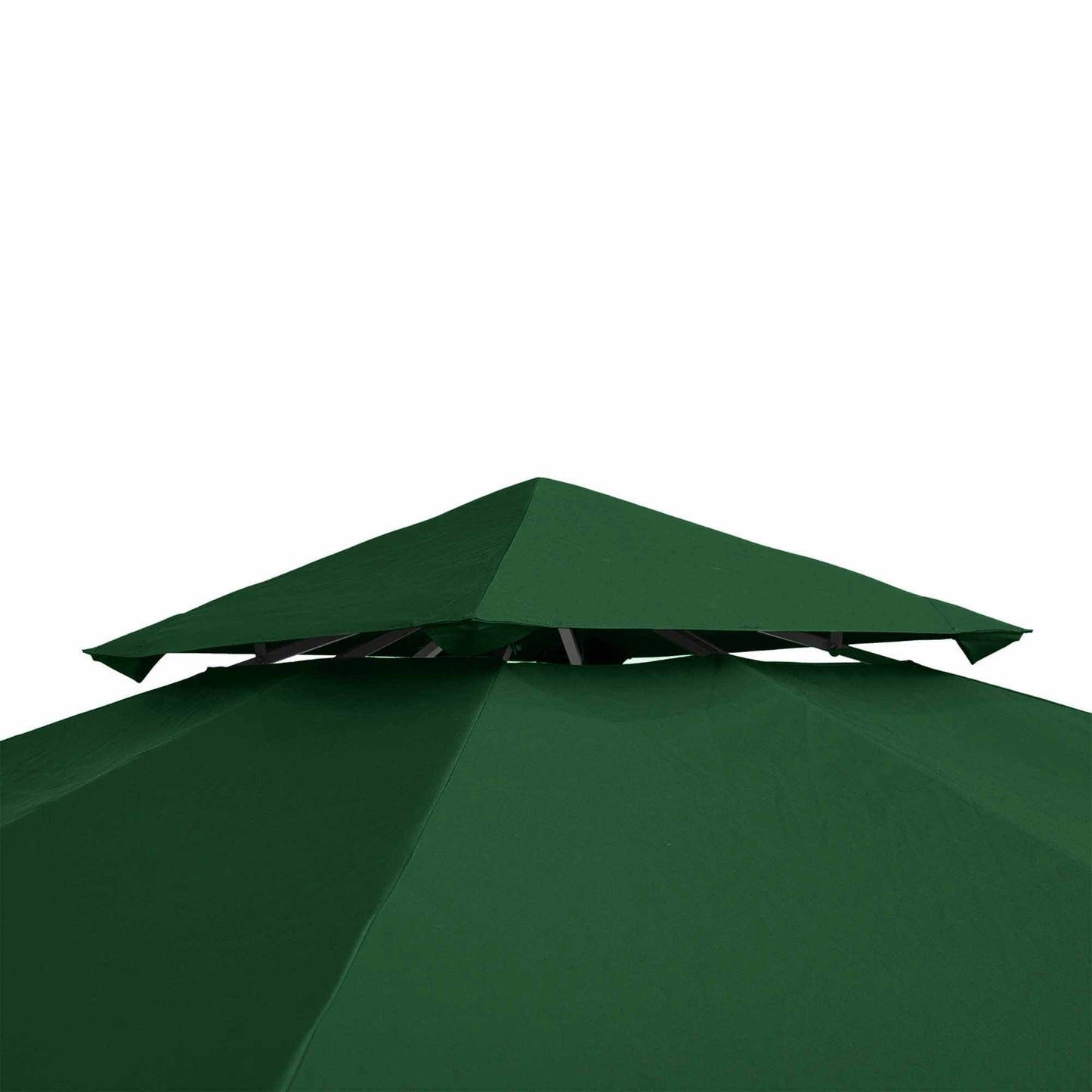 3(m) 2 Tier Garden Gazebo Top Cover Replacement Canopy Roof Dark Green