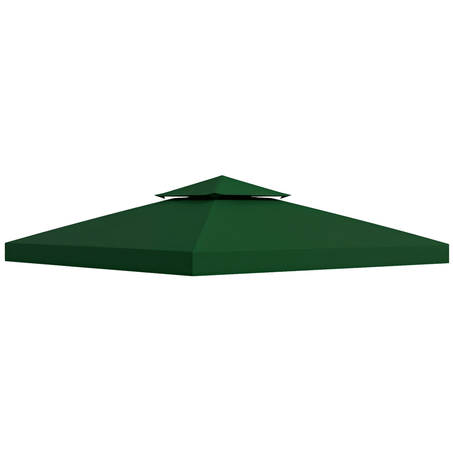 3(m) 2 Tier Garden Gazebo Top Cover Replacement Canopy Roof Dark Green