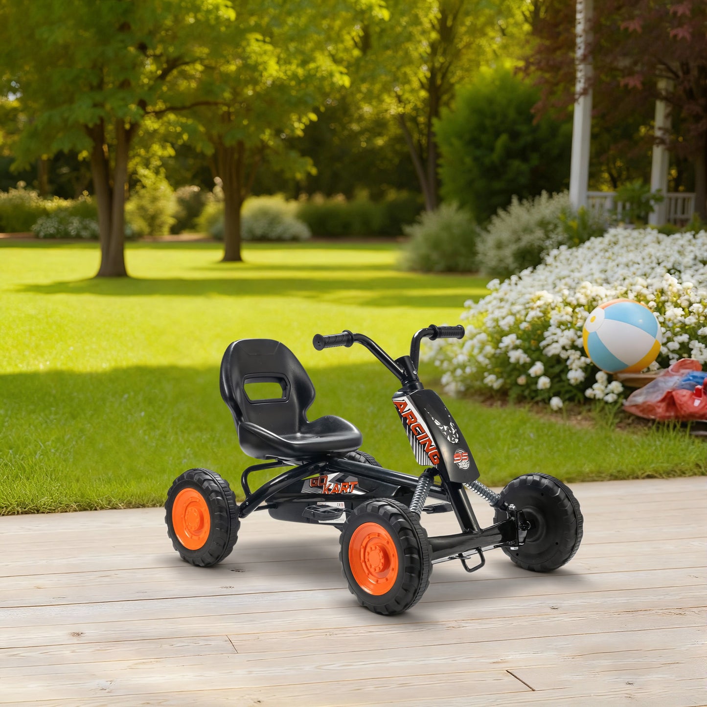 Pedal Go Kart, Go Kart for Kids Ages 2-5 Years, Black