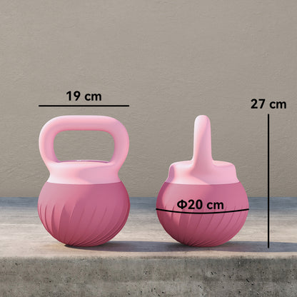 Soft Kettlebell, 8kg Kettle Bell with Anti-Slip Grip for Home Gym