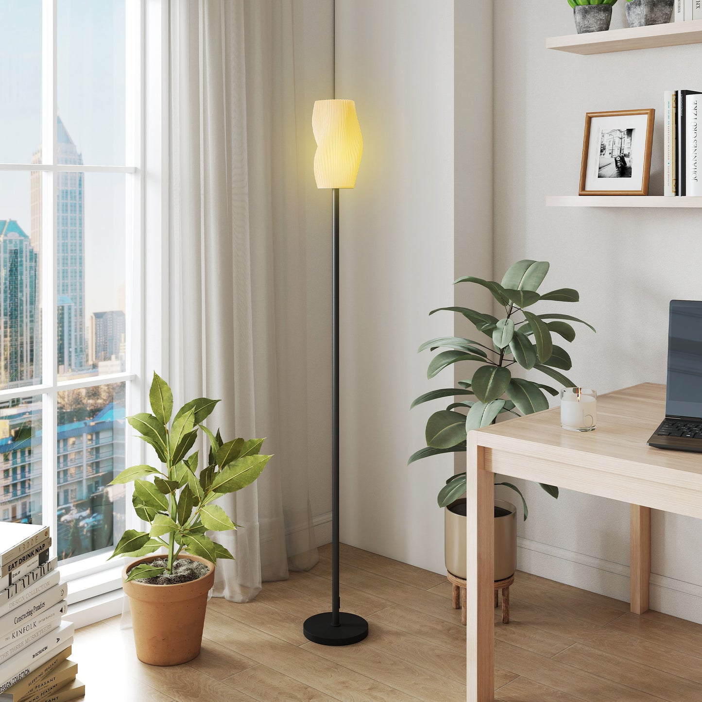 3D Printed Standing Lamp with Shade, 3 Colour Temperature, White