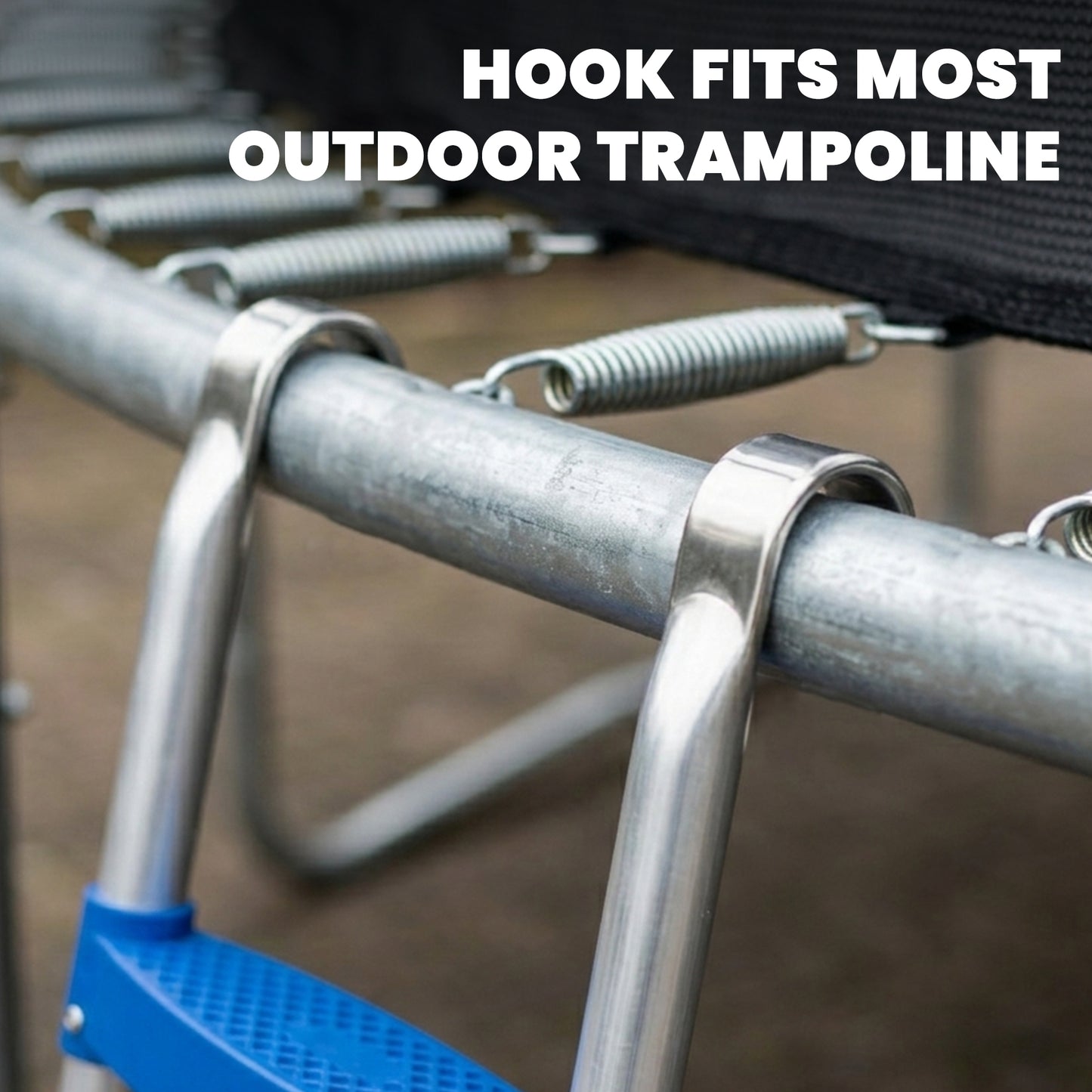 Trampoline Ladder, 3-Steps with Horizontal Wide Steps