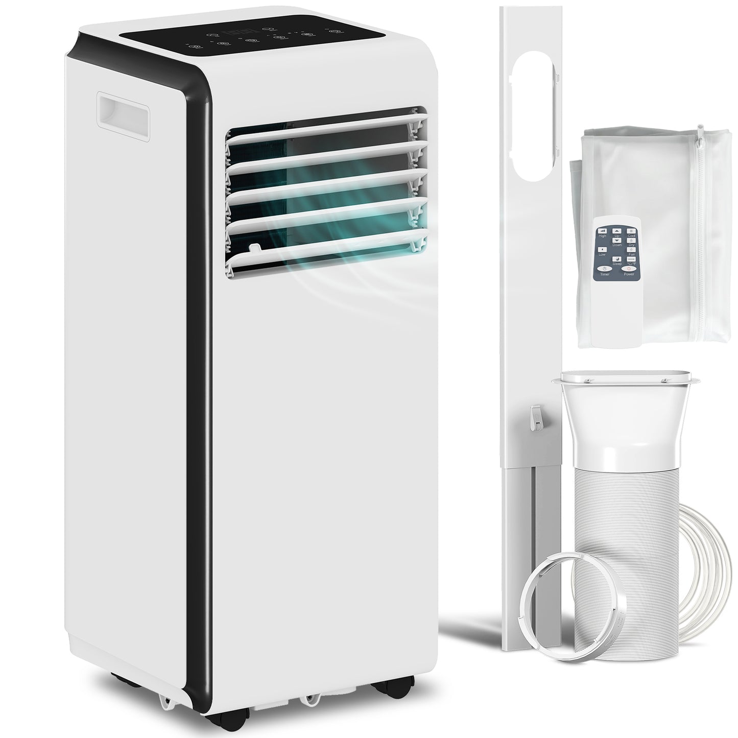 4-in-1 Portable Air Conditioner 7000 BTU Air Conditioning Unit White