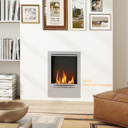Stainless Steel Bioethanol Fire, Indoor Ethanol Fireplace Insert