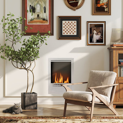 Stainless Steel Bioethanol Fire, Indoor Ethanol Fireplace Insert
