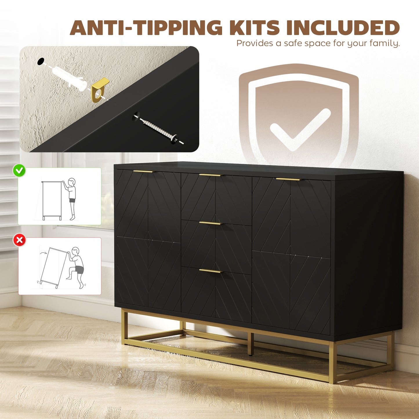 182 cm Tall Bathroom Cabinet with Adjustable Shelves, Natural