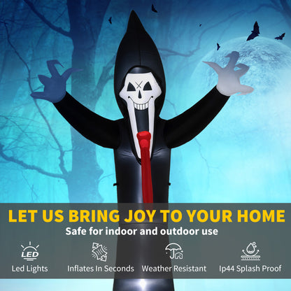 10 FT Grim Reaper Halloween Inflatable for Indoor, Outdoor Party